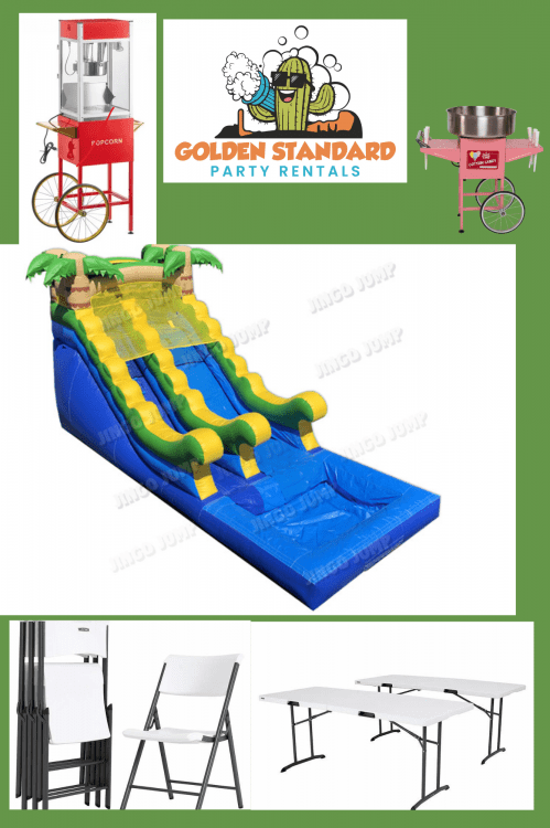 14 ft tropical waterslide party package