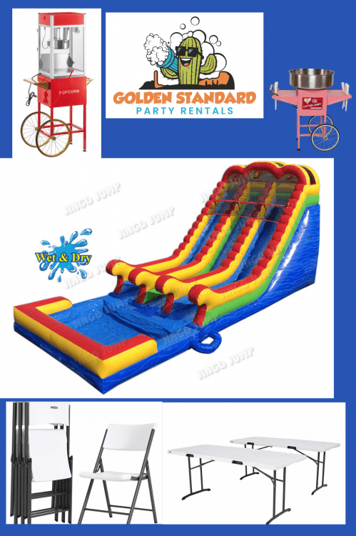 18 ft dual lane slide party package