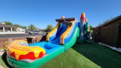 20240530 164014 1717263838 T-rex bounce house water slide combo