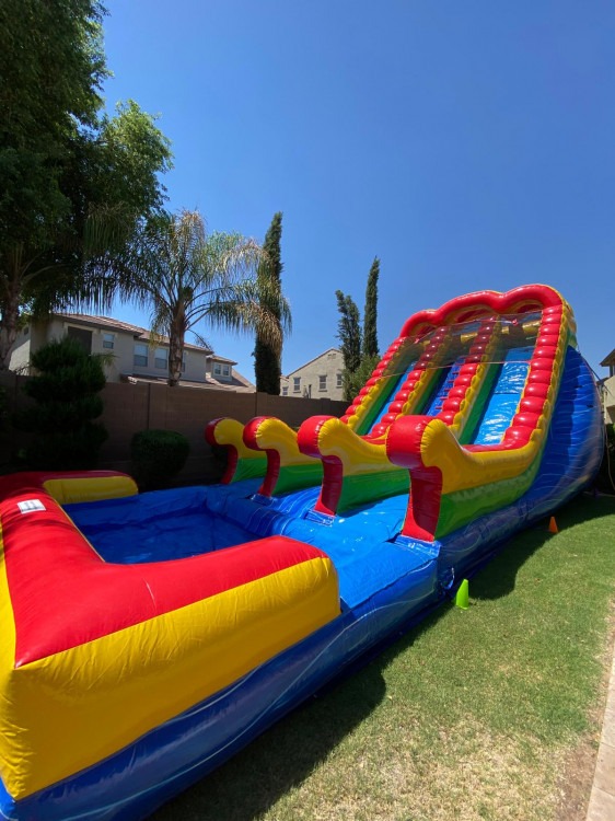 18 foot double lane slide (Wet or Dry)