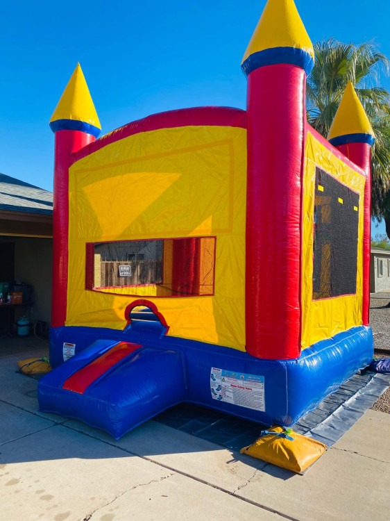 Multi Color Castle Bouncer 13x13
