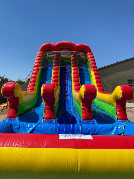 18 foot double lane slide (Wet or Dry)